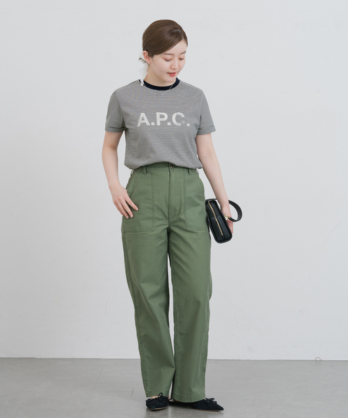 IENA（イエナ）の「A.P.C./アーペーセー 別注 ボーダーリンガーT