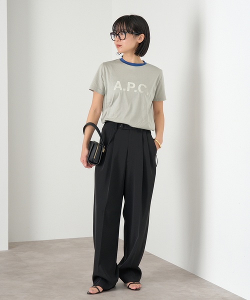 IENA（イエナ）の「A.P.C./アーペーセー 別注 ボーダーリンガーT