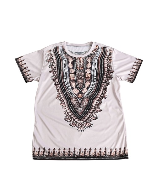 MARAI(マーライ)の「エスニック柄 半袖Tシャツ プリント(Tシャツ/カットソー・レディース・グリーン系/ブルー系・FREE)」の4枚目の写真