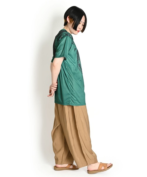 MARAI(マーライ)の「エスニック柄 半袖Tシャツ プリント(Tシャツ/カットソー・レディース・グリーン系/ブルー系・FREE)」の15枚目の写真