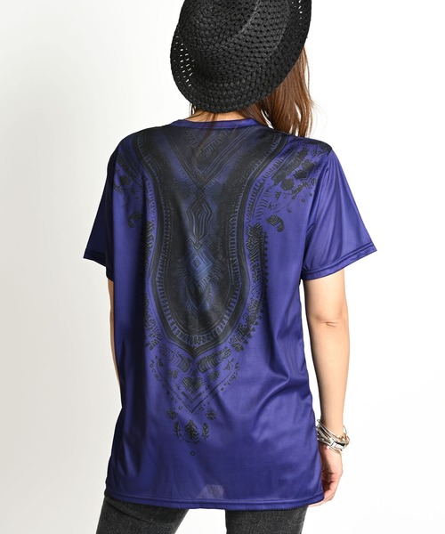 MARAI(マーライ)の「エスニック柄 半袖Tシャツ プリント(Tシャツ/カットソー・レディース・グリーン系/ブルー系・FREE)」の20枚目の写真