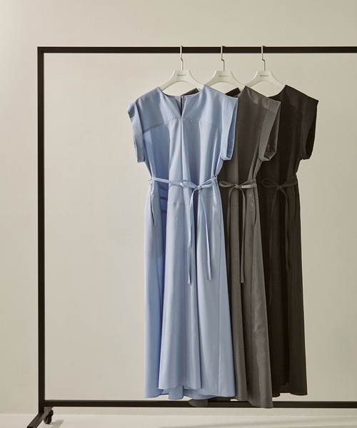 STUDIOUS ワンピース STUDIOUS/ステュディオス】デザインネックニットドレス