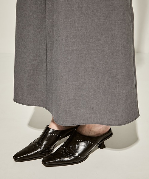 STUDIOUS（ステュディオス）の「【STUDIOUS/ステュディオス】Back Tucked Dress/バックタックワンピース/ドレス（ワンピース・レディース・ブルー/ブラック/グレー・2/1）」の16枚目の写真