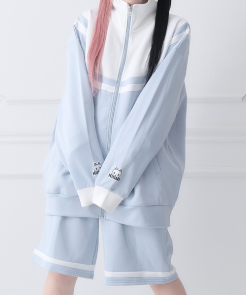 Hauls(ハウルズ)の「大人になっても永遠赤ちゃんジャージ(ジャージ・レディース・ブラック/サックスブルー・F)」の16枚目の写真
