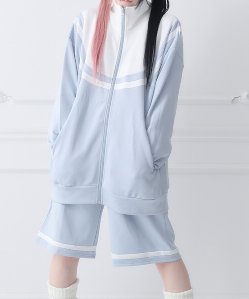 Hauls(ハウルズ)の「大人になっても永遠赤ちゃんジャージ(ジャージ・レディース・ブラック/サックスブルー・F)」の19枚目の写真