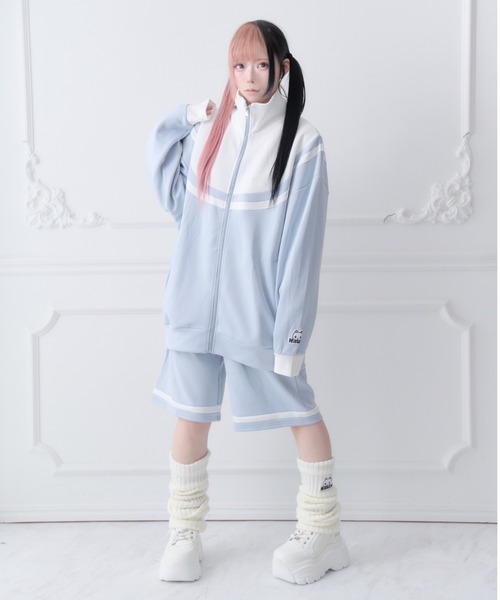 Hauls(ハウルズ)の「大人になっても永遠赤ちゃんジャージ(ジャージ・レディース・ブラック/サックスブルー・F)」の20枚目の写真