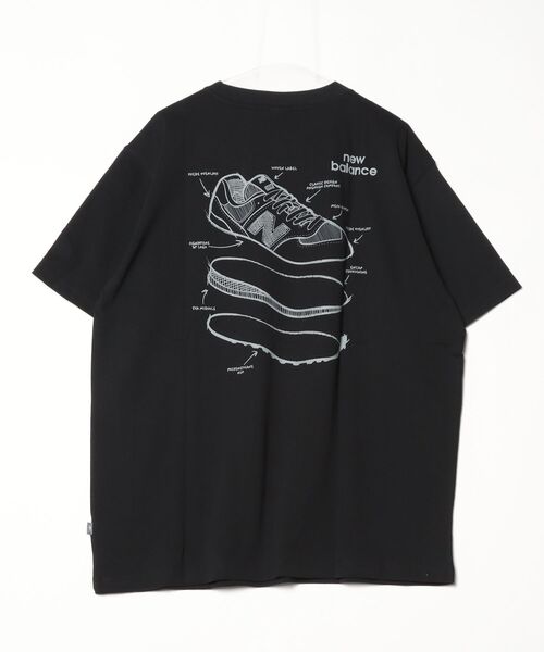 NEW BALANCE（ニューバランス）の「シュースケッチショートスリーブTシャツ（Tシャツ/カットソー・メンズ・ブラック・SMALL/MEDIUM/LARGE/X-LARGE/XX-LARGE）」の5枚目の写真