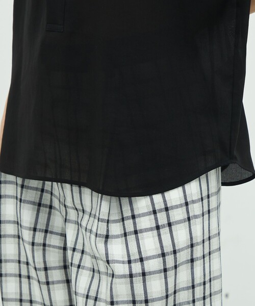 TOMORROWLAND.B マイクロタフタ ロングシャツ　ネイビー item1193877ab9d111ef82260242ac
