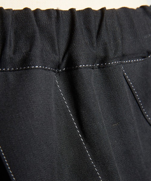 gomme（ゴム）の「6ozデニム　タックスカート（デニムスカート・レディース・ブラック/インディゴブルー・MEDIUM）」の16枚目の写真