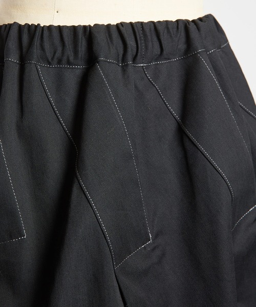 gomme（ゴム）の「6ozデニム　タックスカート（デニムスカート・レディース・ブラック/インディゴブルー・MEDIUM）」の18枚目の写真