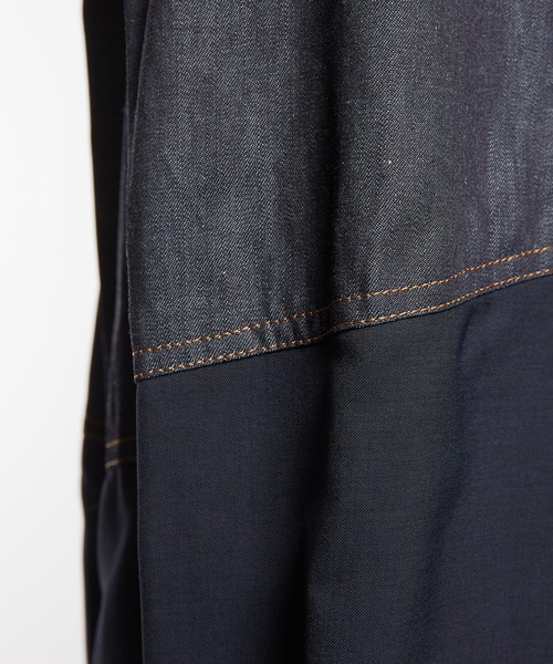 gomme（ゴム）の「6ozデニム　タックスカート（デニムスカート・レディース・ブラック/インディゴブルー・MEDIUM）」の22枚目の写真