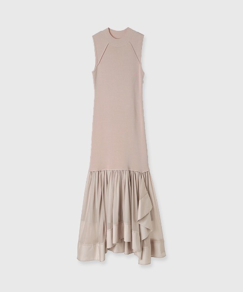 セール】カスケードニットドッキングワンピース（ワンピース）｜anuans