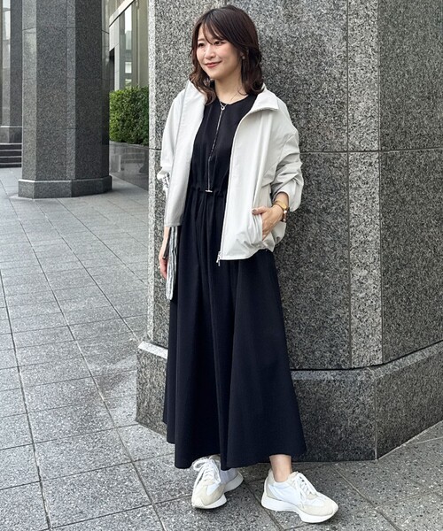 ワンピース anmi ASUMI・MANAMIコラボ 丈が選べる】タックデザインワンピース