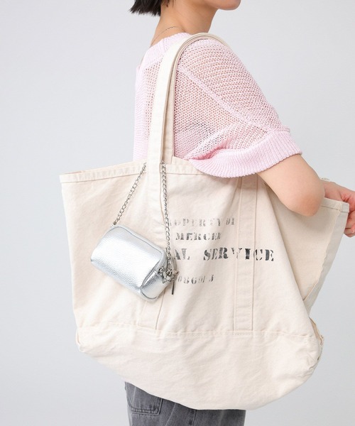 jj mercer(ジェイジェイマーサー)の「【J.J. Mercer】<別注>キャンバストートバッグM(トートバッグ・レディース・オフホワイト・フリー)」の10枚目の写真