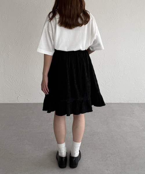 kutir（クティール）の「アソートリボンロゴTシャツ（Tシャツ/カットソー・レディース・レッド/レッド系その他/サックスブルー系/ブラック系その他/ネイビー系・FREE）」の11枚目の写真