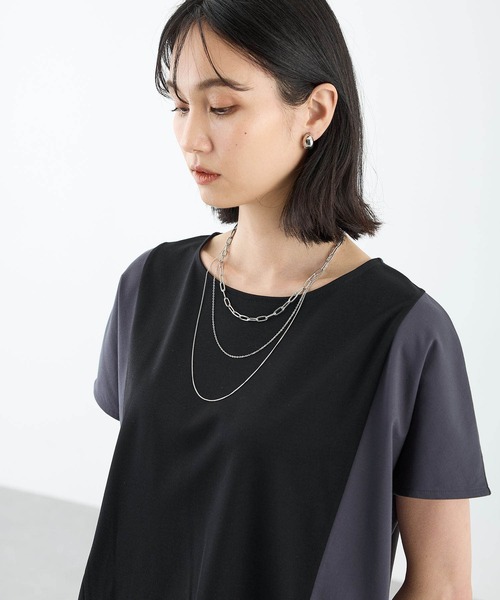 A/C DESIGN BY ALPHA CUBIC（エーシーデザインバイアルファキュービック）の「3連ネックレス（ネックレス・レディース・シルバー・フリー）」の2枚目の写真