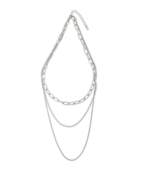 A/C DESIGN BY ALPHA CUBIC（エーシーデザインバイアルファキュービック）の「3連ネックレス（ネックレス・レディース・シルバー・フリー）」の5枚目の写真