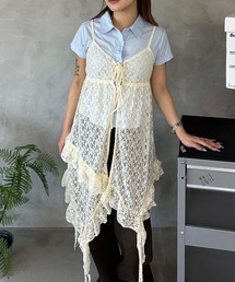 sedacle girl（セダクルガール）の「レースアシンメトリーキャミワンピース（ワンピース）」