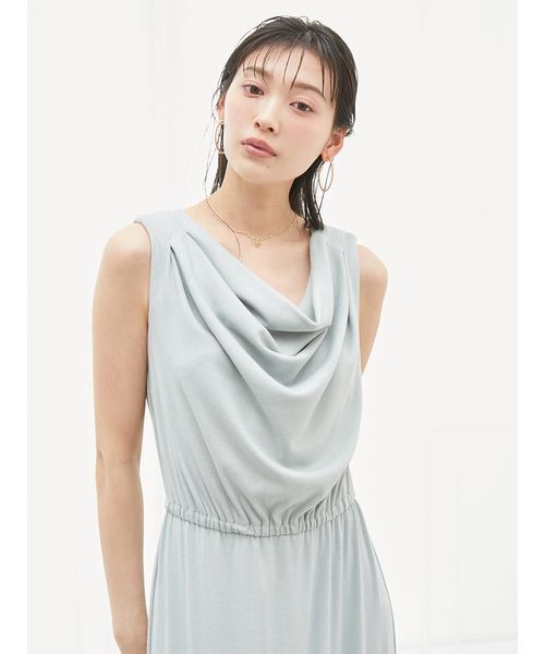 【新品タグ付き】SNIDEL / マーメイドカットワンピース WEB限定カラーあり】ドレープネックカットワンピース(マキシ