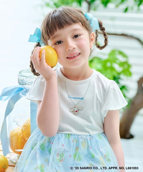 ANY（エニィ）の「【any FAM ×サンリオキャラクターズ】ネックレス風 ワンピース（ワンピース・キッズ・ブラック系/ライトグリーン系/ホワイト系/ピンク系・130/120/110/100）」の10枚目の写真