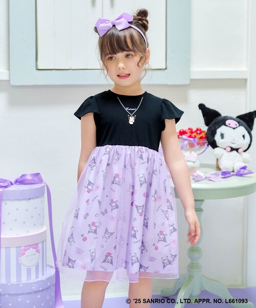 ANY（エニィ）の「【any FAM ×サンリオキャラクターズ】ネックレス風 ワンピース（ワンピース・キッズ・ブラック系/ライトグリーン系/ホワイト系/ピンク系・130/120/110/100）」の11枚目の写真