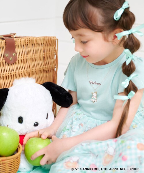 ANY（エニィ）の「【any FAM ×サンリオキャラクターズ】ネックレス風 ワンピース（ワンピース・キッズ・ブラック系/ライトグリーン系/ホワイト系/ピンク系・130/120/110/100）」の14枚目の写真