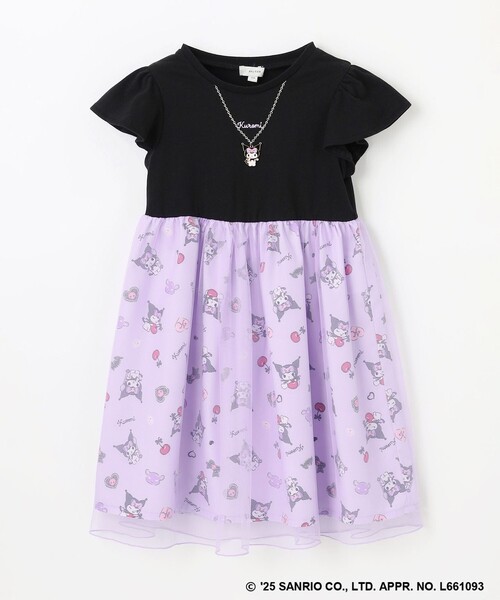 ANY（エニィ）の「【any FAM ×サンリオキャラクターズ】ネックレス風 ワンピース（ワンピース・キッズ・ブラック系/ライトグリーン系/ホワイト系/ピンク系・130/120/110/100）」の21枚目の写真