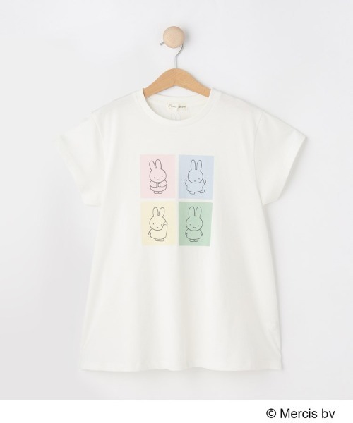 Miffy( ミッフィー)の「【miffy】アソートプリントTシャツ(Tシャツ/カットソー・キッズ・ホワイト系5/ホワイト系4/ブラック系・10/11/12/13/14/15 )」の1枚目の写真