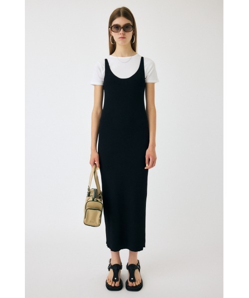 MOUSSY（マウジー）の「HORIZON NECK キャミドレス（ワンピース・レディース・グレー/ブラック/ダークブラウン/レッド・1/2）」の6枚目の写真