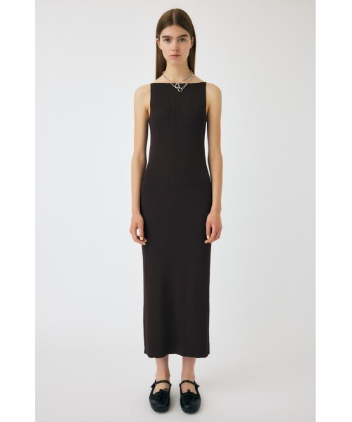 MOUSSY（マウジー）の「HORIZON NECK キャミドレス（ワンピース・レディース・グレー/ブラック/ダークブラウン/レッド・1/2）」の13枚目の写真