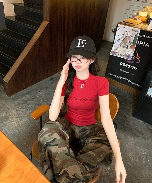 Ressaca(レサーカ)の「ラインストーンロゴTシャツ(Tシャツ/カットソー・レディース・ホワイト/レッド/イエロー・M)」の11枚目の写真