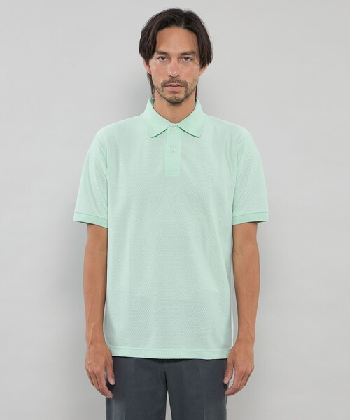 MACKINTOSH LONDON（マッキントッシュ ロンドン）の「和紙混メッシュポロシャツ（ポロシャツ・メンズ・ネイビー/パープル/グリーン・M/XL/L）」の13枚目の写真