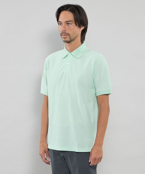 MACKINTOSH LONDON（マッキントッシュ ロンドン）の「和紙混メッシュポロシャツ（ポロシャツ・メンズ・ネイビー/パープル/グリーン・M/XL/L）」の14枚目の写真