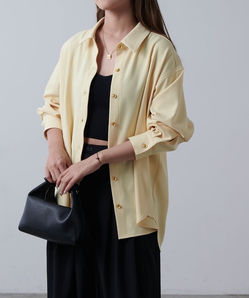 ダブルサテンオーバーシャツ