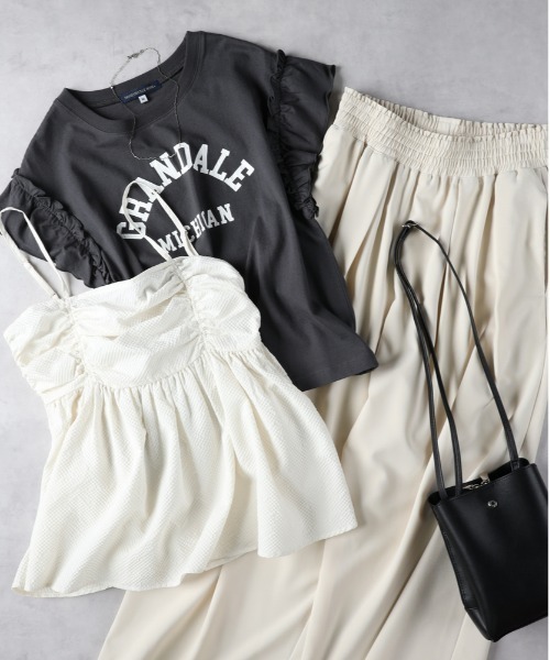 HONEYSUCKLE ROSE】ギャザーキャミソール（その他トップス）｜Right-on