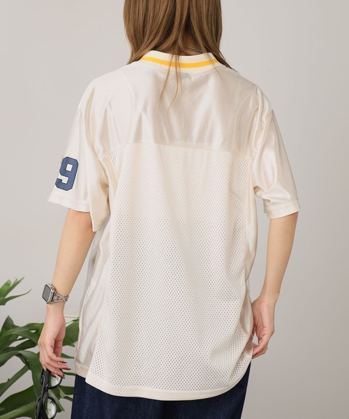 セール】Basketball uniform style mesh top / バスケ
