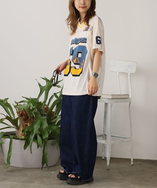 ROOPTOKYO(ループトウキョウ)の「Basketball uniform style mesh top / バスケユニフォーム風 メッシュトップス(Tシャツ/カットソー・メンズ・ブラック/ホワイト・M/L)」の22枚目の写真