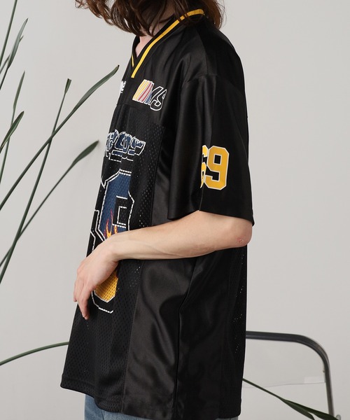 セール】Basketball uniform style mesh top / バスケ