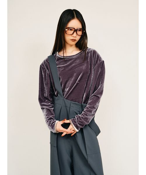 null.(ヌル)の「ワイドストラップサロペット(つなぎ/オールインワン・レディース・ブラック/グレー・F)」の1枚目の写真
