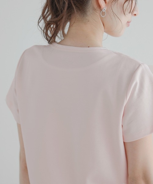 セール】裾ドッキング刺繍Tシャツ（Tシャツ/カットソー）｜Fit