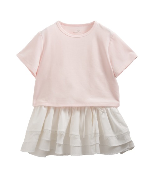 Fitmore 裾ドッキング刺繍Tシャツ 裾ドッキング刺繍Tシャツ【宅配便】 | Fit more