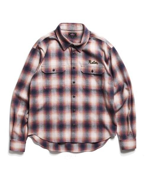 ROTAR（ローター）の「Melange Check Work Shirt（シャツ/ブラウス・メンズ・レッド/ブラック/ブルー・X-LARGE/LARGE/MEDIUM）」の10枚目の写真