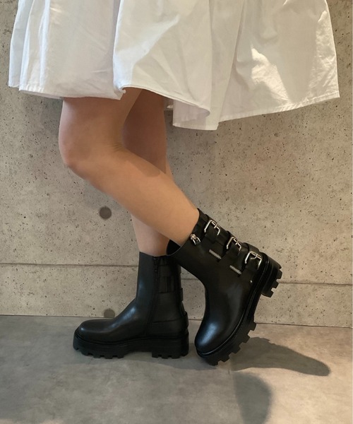 Jeffrey Campbell(ジェフリーキャンベル)の「ベルトデザインブーツ(ブーツ・レディース・ブラック・35/36/37/38/39)」の11枚目の写真