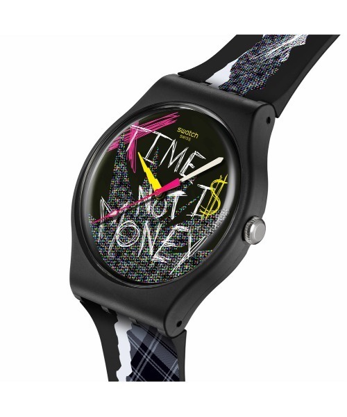 SWATCH(スウォッチ)の「BLANK CHECK(アナログ腕時計・レディース・ブラック・FREE)」の2枚目の写真