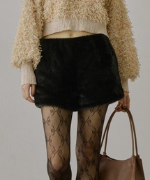 VIOLETTA | フェイクファーショートパンツ(その他パンツ)