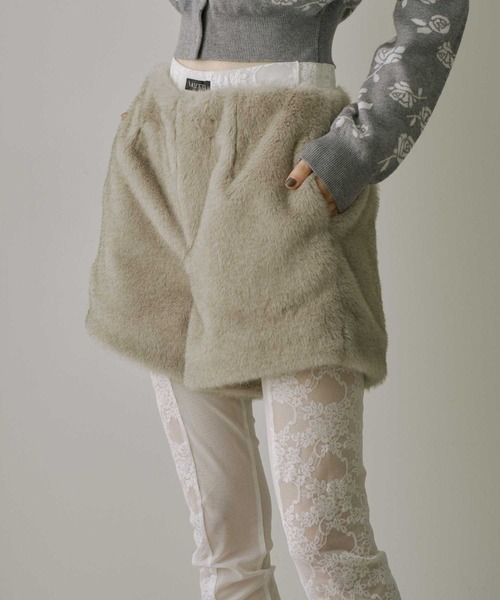 セール】フェイクファーショートパンツ（その他パンツ）｜VIOLETTA
