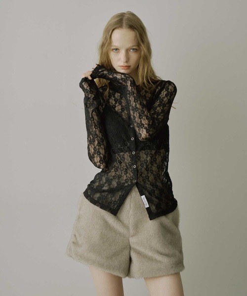 VIOLETTA（ヴィオレッタ）の「フェイクファーショートパンツ（その他パンツ・レディース・ブラック/グレイッシュベージュ・S/M）」の22枚目の写真