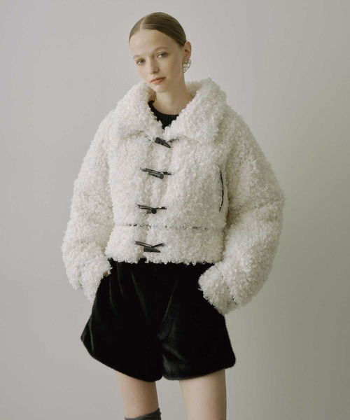 VIOLETTA（ヴィオレッタ）の「フェイクファーショートパンツ（その他パンツ・レディース・ブラック/グレイッシュベージュ・S/M）」の19枚目の写真