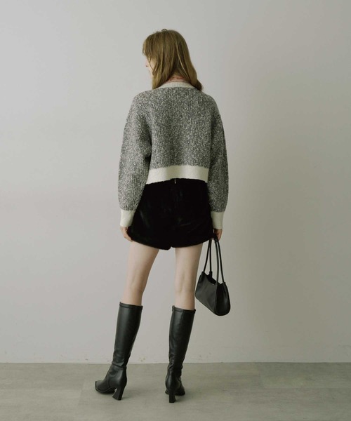 VIOLETTA（ヴィオレッタ）の「フェイクファーショートパンツ（その他パンツ・レディース・ブラック/グレイッシュベージュ・S/M）」の20枚目の写真