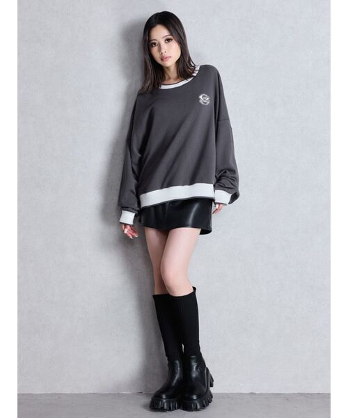 GYDA(ジェイダ)の「ハイウエストフェイクレザースカートライクショートパンツ(スカート・レディース・ブラック・X-SMALL/SMALL/MEDIUM)」の17枚目の写真